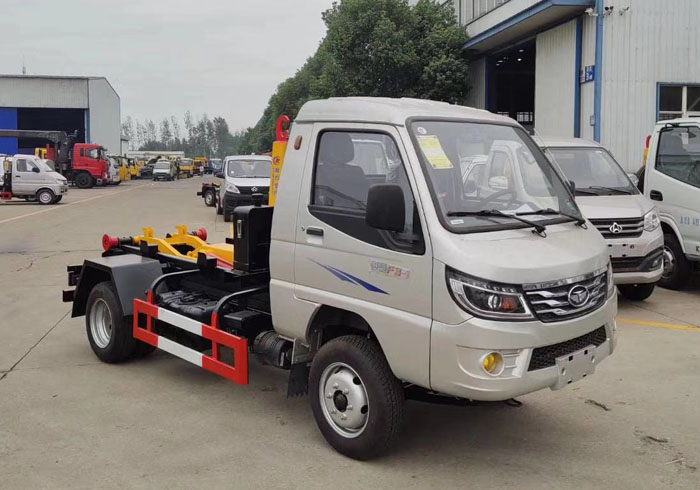 國六唐駿后雙輪3方勾臂式垃圾車