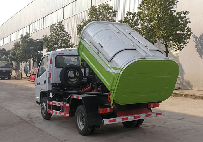 唐駿國六柴油機3方鉤臂垃圾車