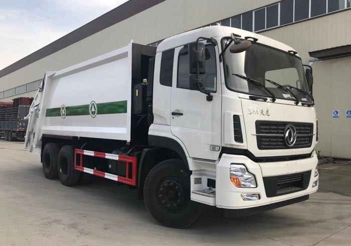 天龍后雙橋后裝壓縮式垃圾車